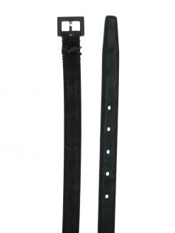 Saint Laurent suede buckle belt