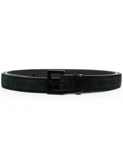 Saint Laurent suede buckle belt