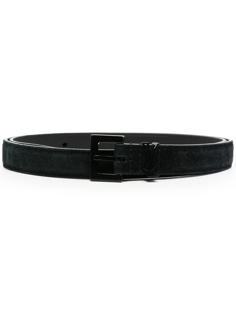 Saint Laurent suede buckle belt