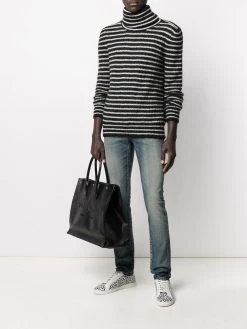 Saint Laurent whiskering-effect skinny jeans