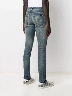 Saint Laurent whiskering-effect skinny jeans