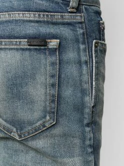 Saint Laurent whiskering-effect skinny jeans