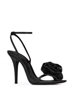 Saint Laurent appliqué-detail open-toe sandals