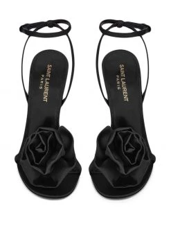 Saint Laurent appliqué-detail open-toe sandals