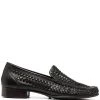 Saint Laurent woven-detail loafers