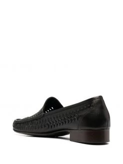 Saint Laurent woven-detail loafers