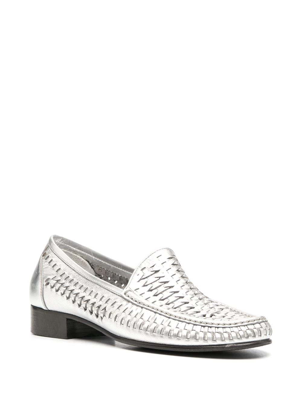 Saint Laurent interwoven low-heel loafers