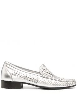 Saint Laurent interwoven low-heel loafers