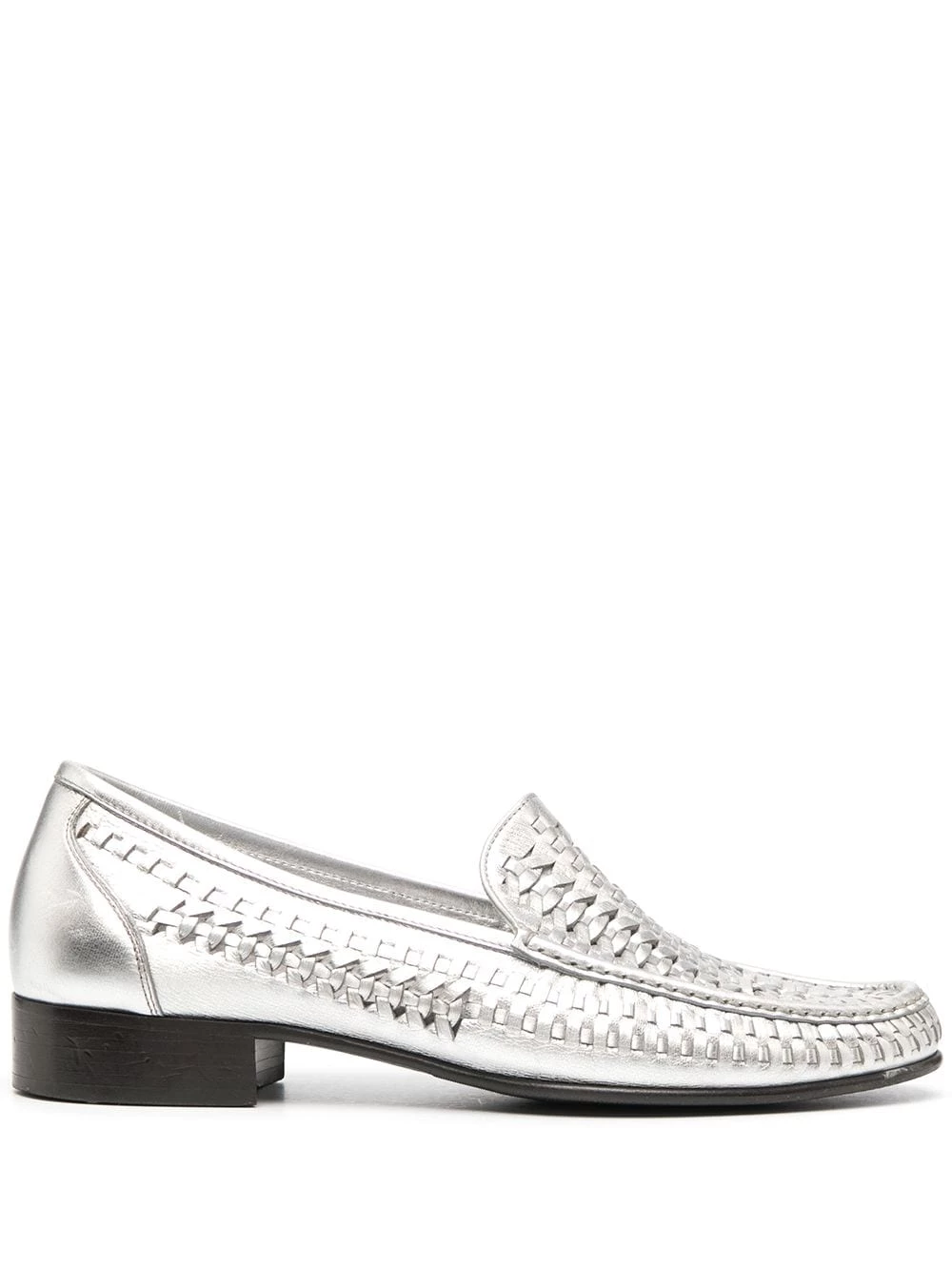 Saint Laurent interwoven low-heel loafers