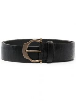 Saint Laurent textured-finish buckle-fastening belt