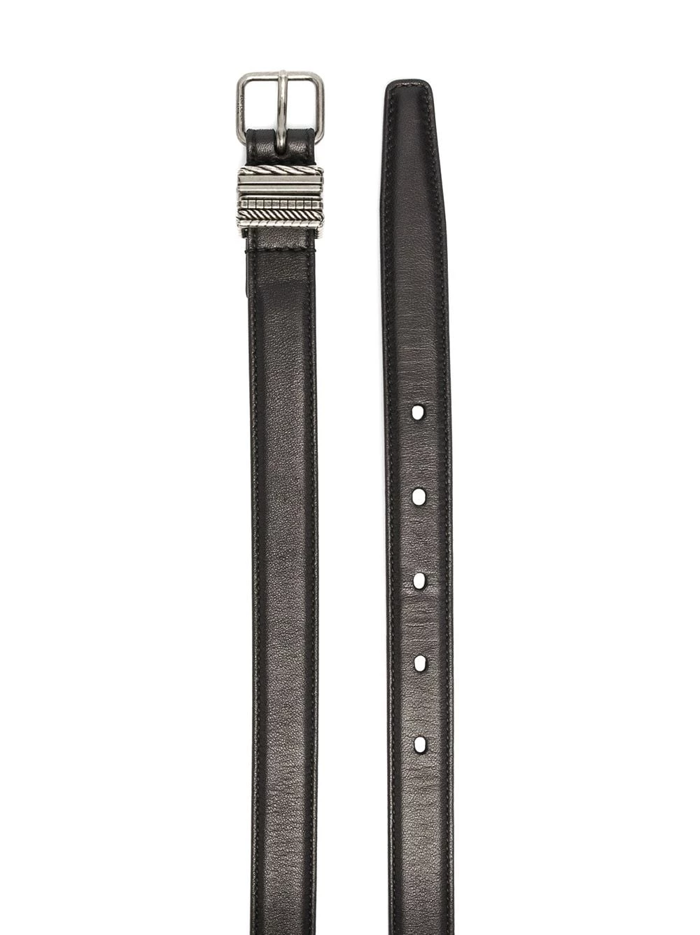 Saint Laurent leather buckle belt