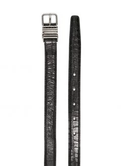 Saint Laurent embossed square-buckle belt