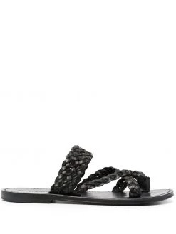 Saint Laurent rope-detail slip-on sandals