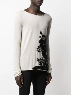 Saint Laurent patterned intarsia-knit jumper