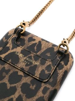 Saint Laurent leopard-print iPhone 11 Pro case
