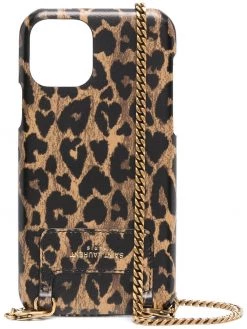 Saint Laurent leopard-print iPhone 11 Pro case
