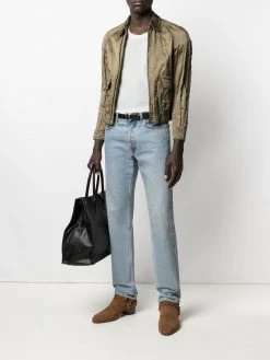 Saint Laurent long-sleeve satin jacket