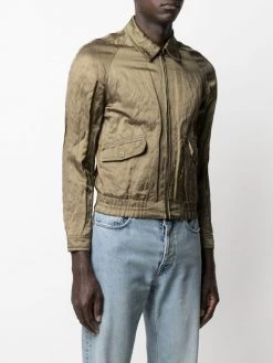 Saint Laurent long-sleeve satin jacket