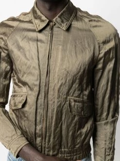 Saint Laurent long-sleeve satin jacket