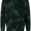 Saint Laurent abstract-print long-sleeve jumper
