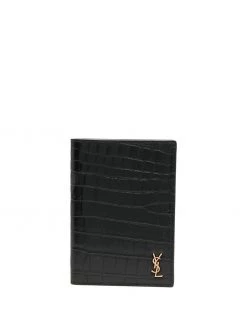 Saint Laurent embossed logo cardholder