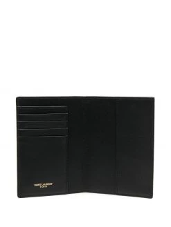 Saint Laurent embossed logo cardholder