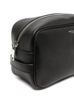 Saint Laurent small leather wash bag