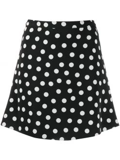 Saint Laurent polka-dot mini skirt