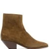 Saint Laurent West 45mm suede ankle boots