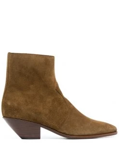 Saint Laurent West 45mm suede ankle boots