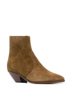 Saint Laurent West 45mm suede ankle boots