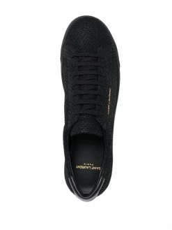Saint Laurent snake-effect low-top sneakers