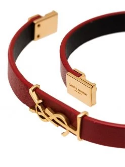 Saint Laurent monogram double-wrap bracelet