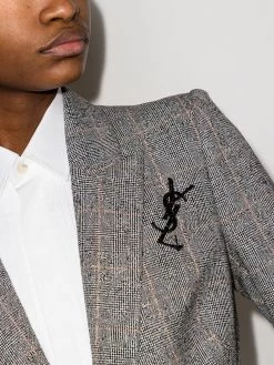 Saint Laurent Opyum logo brooch