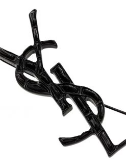Saint Laurent Opyum logo brooch