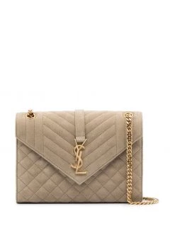 Saint Laurent quilted Envelope medium shoulder bag