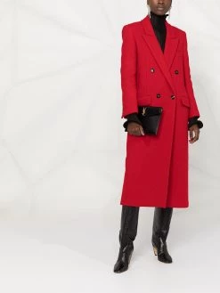 Saint Laurent double-breasted midi coat