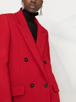 Saint Laurent double-breasted midi coat