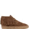 Saint Laurent high-top fringed espadrilles