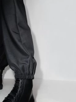 Saint Laurent cropped wool-blend trousers