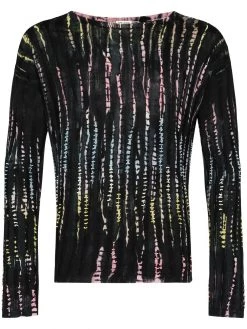 Saint Laurent tie-dye striped jumper