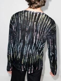 Saint Laurent tie-dye striped jumper