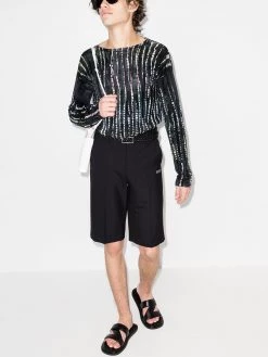 Saint Laurent tie-dye striped jumper