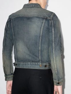 Saint Laurent washed-effect denim jacket