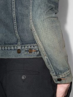 Saint Laurent washed-effect denim jacket