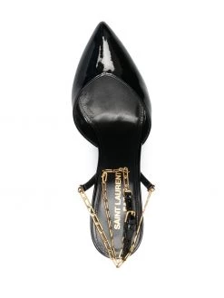 Saint Laurent chain-detail pumps