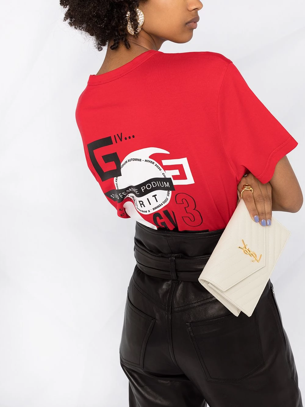 Saint Laurent monogram chain wallet