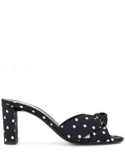 Saint Laurent Bianca polka-dot mules