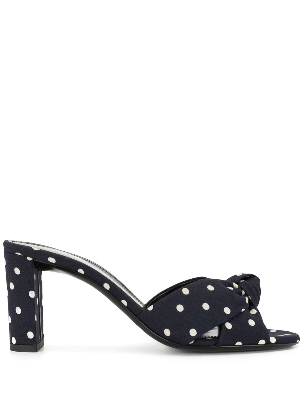 Saint Laurent Bianca polka-dot mules