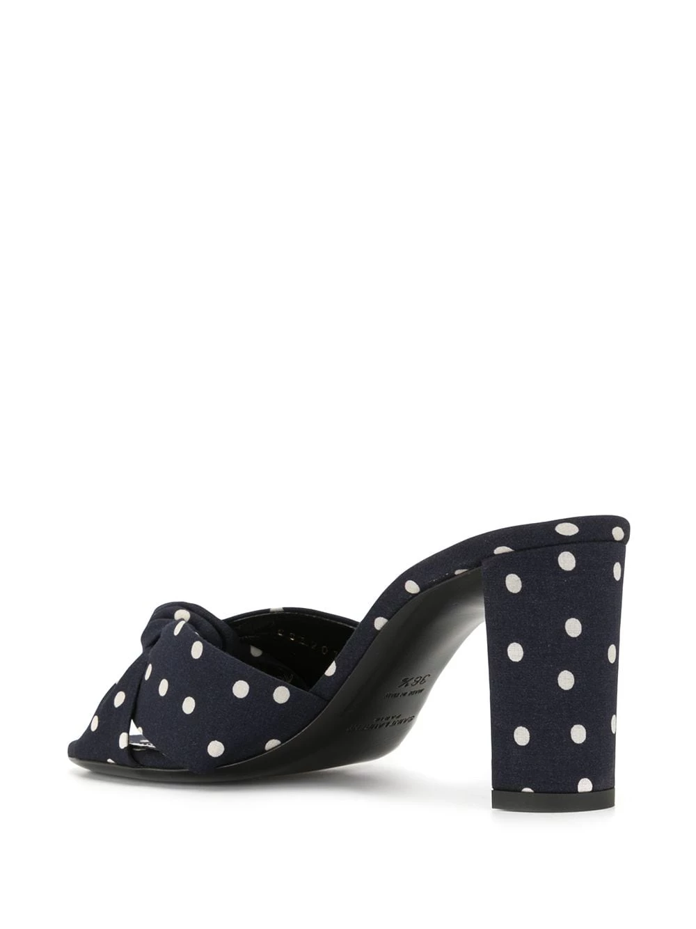 Saint Laurent Bianca polka-dot mules